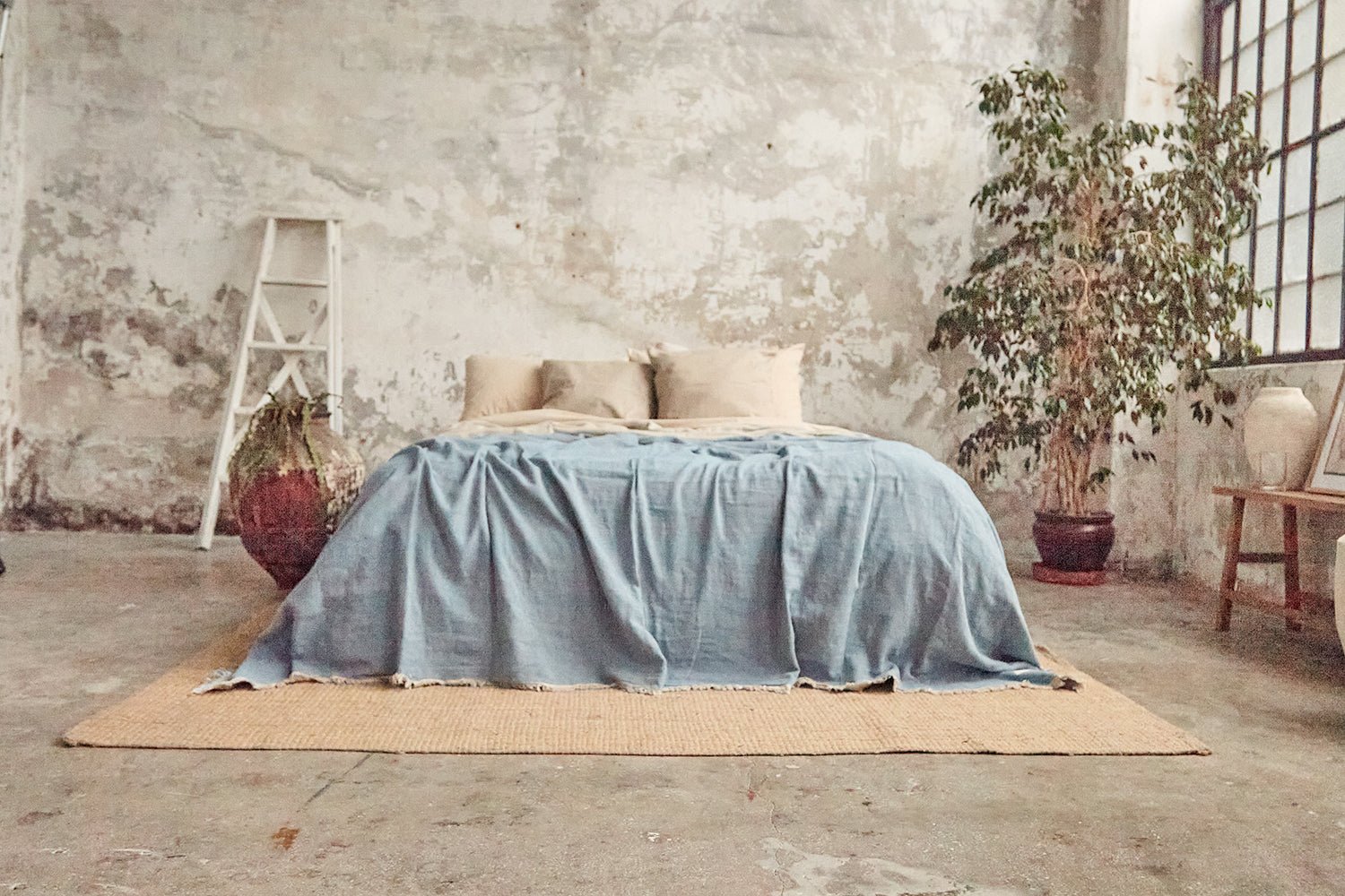 PrimitiveDual Ambiance Linen Bedspread017006 - BDS01 - ATS01