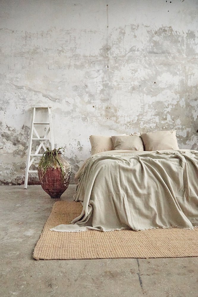 PrimitiveDual Ambiance Linen Bedspread017006 - BDS01 - ATS01