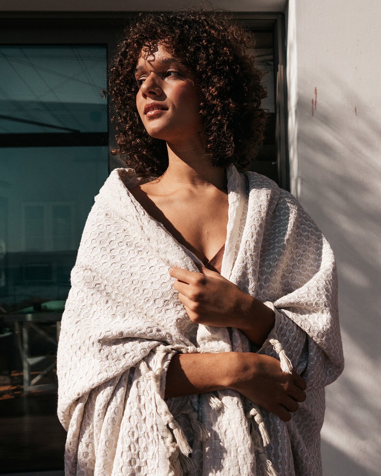 PrimitiveLuppo Linen Throw Blanket005046 - THW01 - 00POE0000