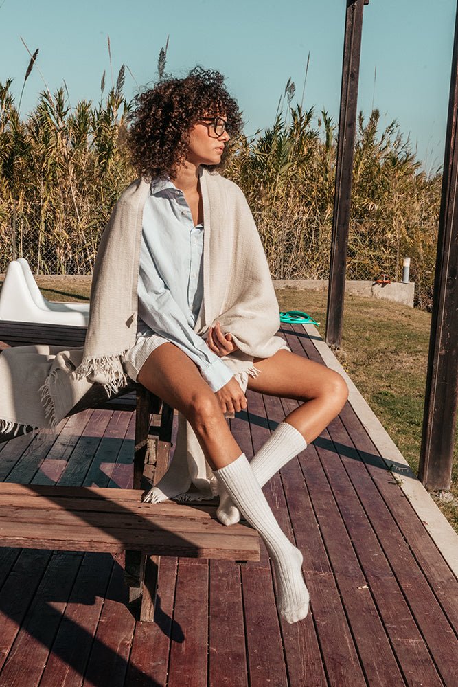 PrimitiveLuz Del Alba Cotton Throw Blanket005096 - THW01 - 00ALE43