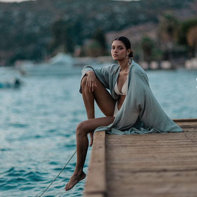 Primitive_Ombra Foglia Linen Kimono_Olive__011094 - KIM58 - MZA56B