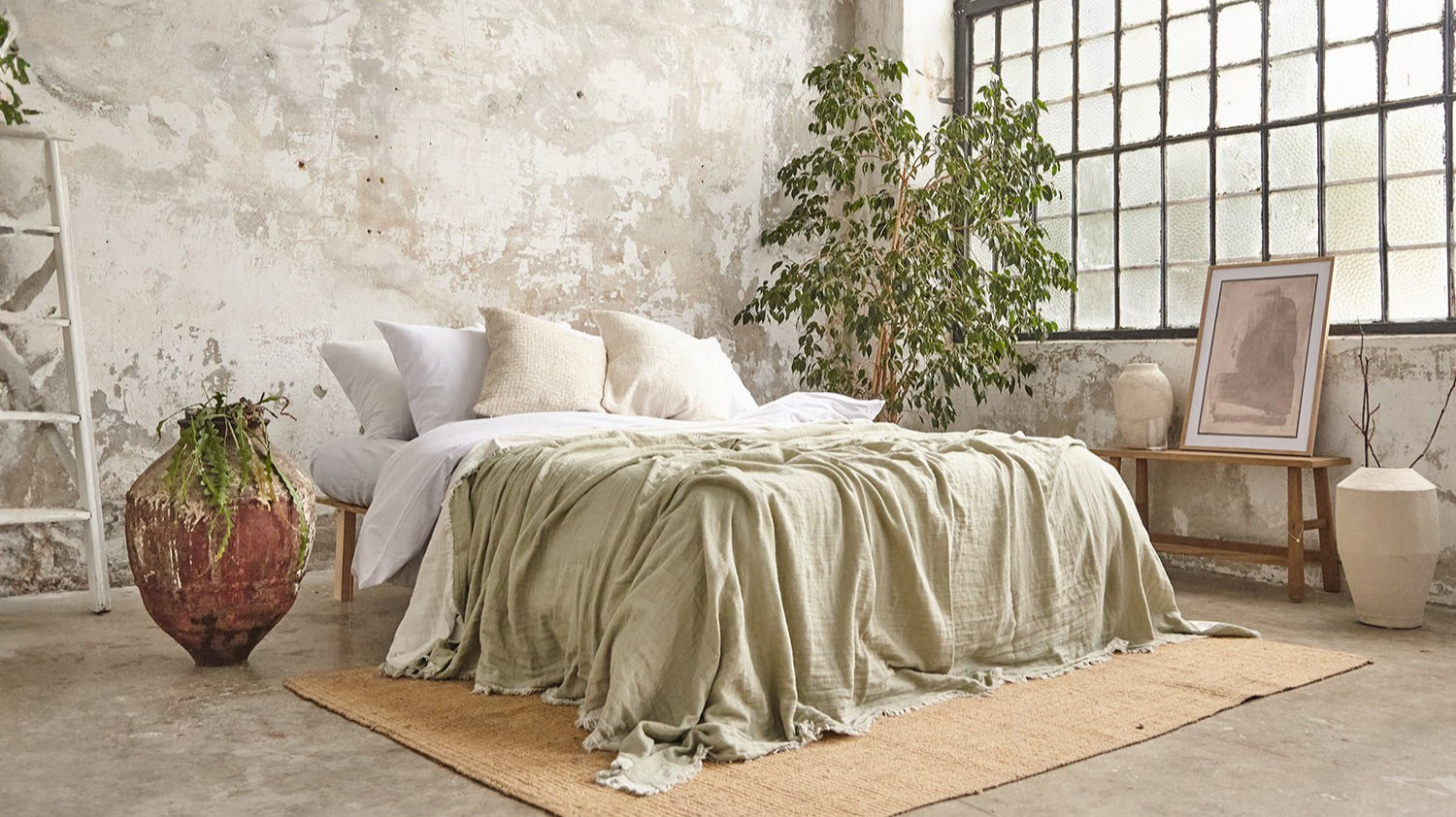 PrimitiveSummawind Bamboo Bedspread017015 - BDS01 - STA01