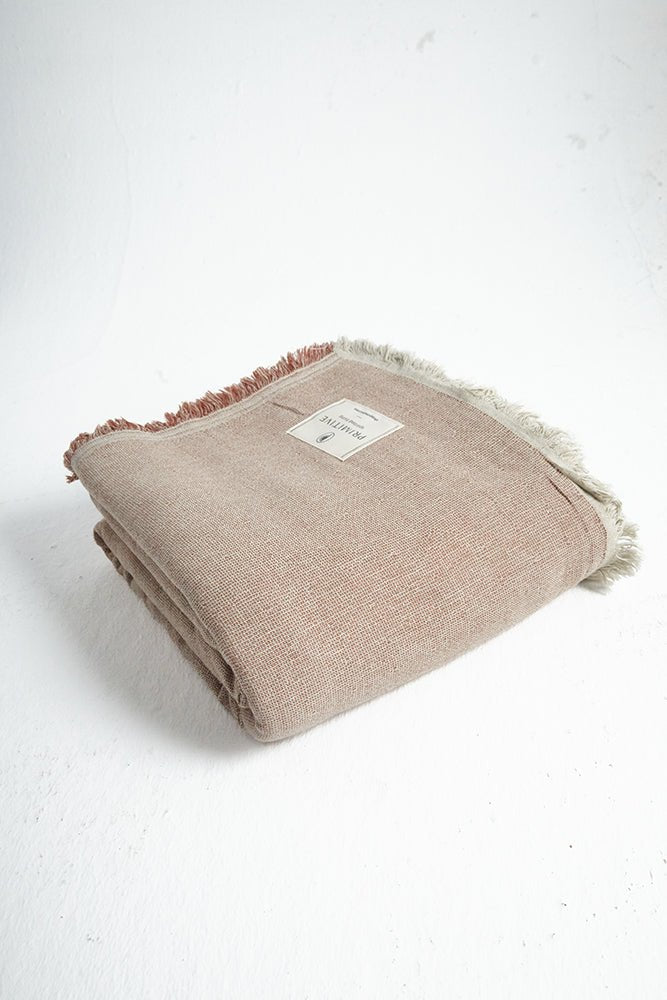 PrimitiveTerra Loom Linen Bedspread017007 - BDS01 - PDR01