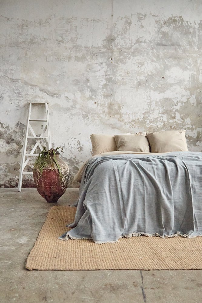 PrimitiveTerra Loom Linen Bedspread017007 - BDS01 - PDR01