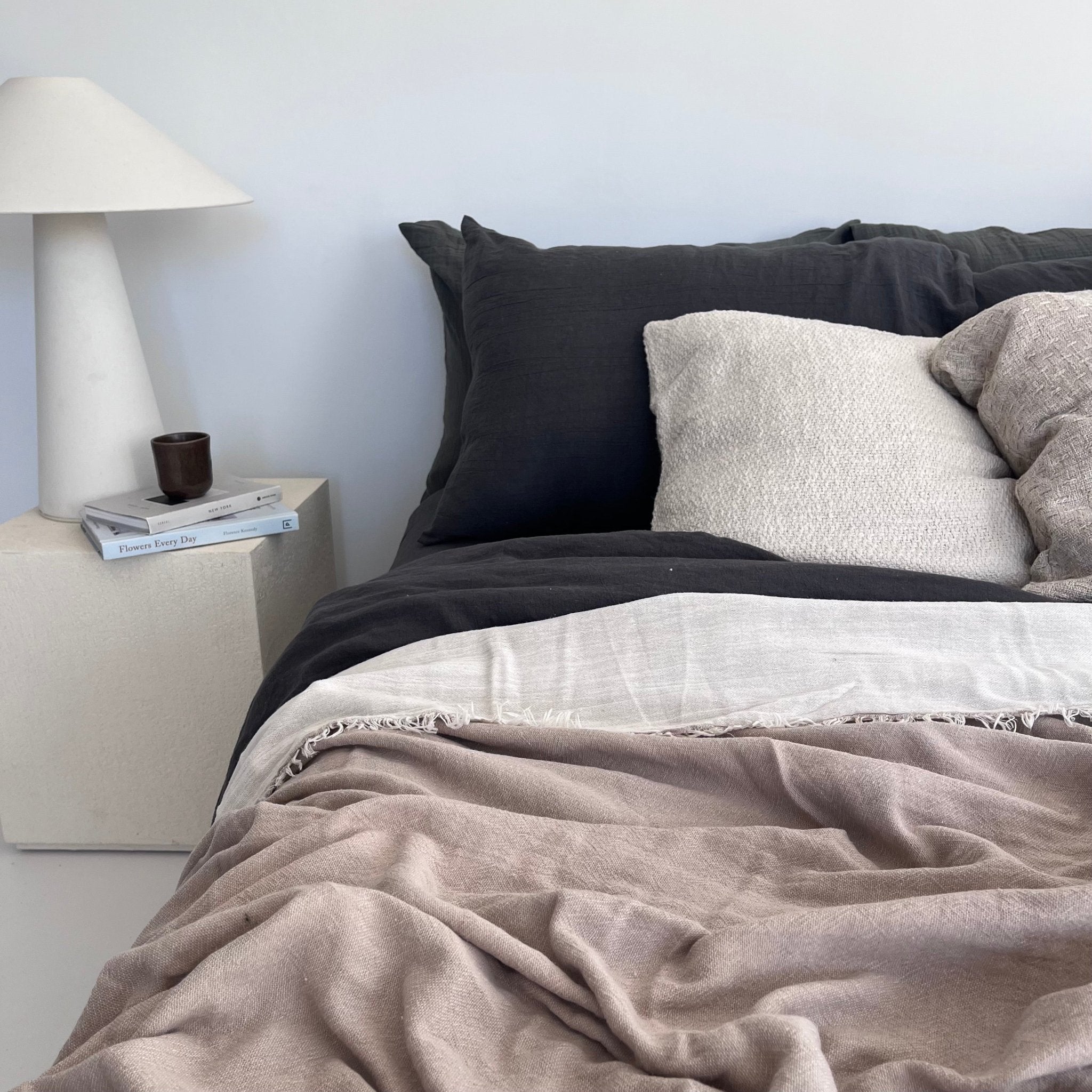 Primitive_Summawind Bamboo Bedspread_Stone Beige_King Size_017015-BDS01-STA52