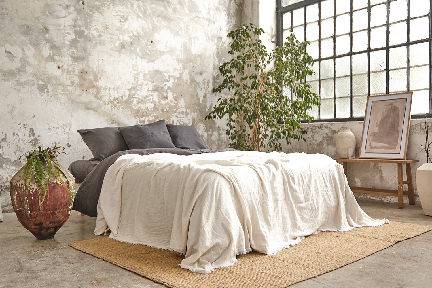 PrimitiveSummawind Bamboo Bedspread017015 - BDS01 - STA01