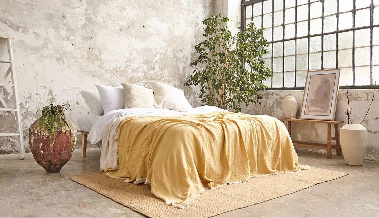 PrimitiveSummawind Bamboo Bedspread017015 - BDS01 - STA01